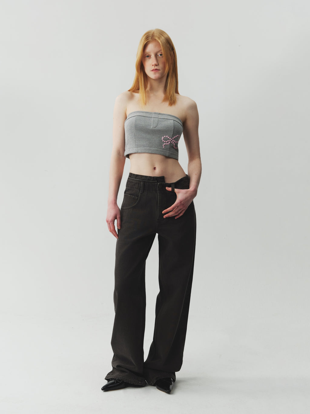 Bow Rhinestone Top