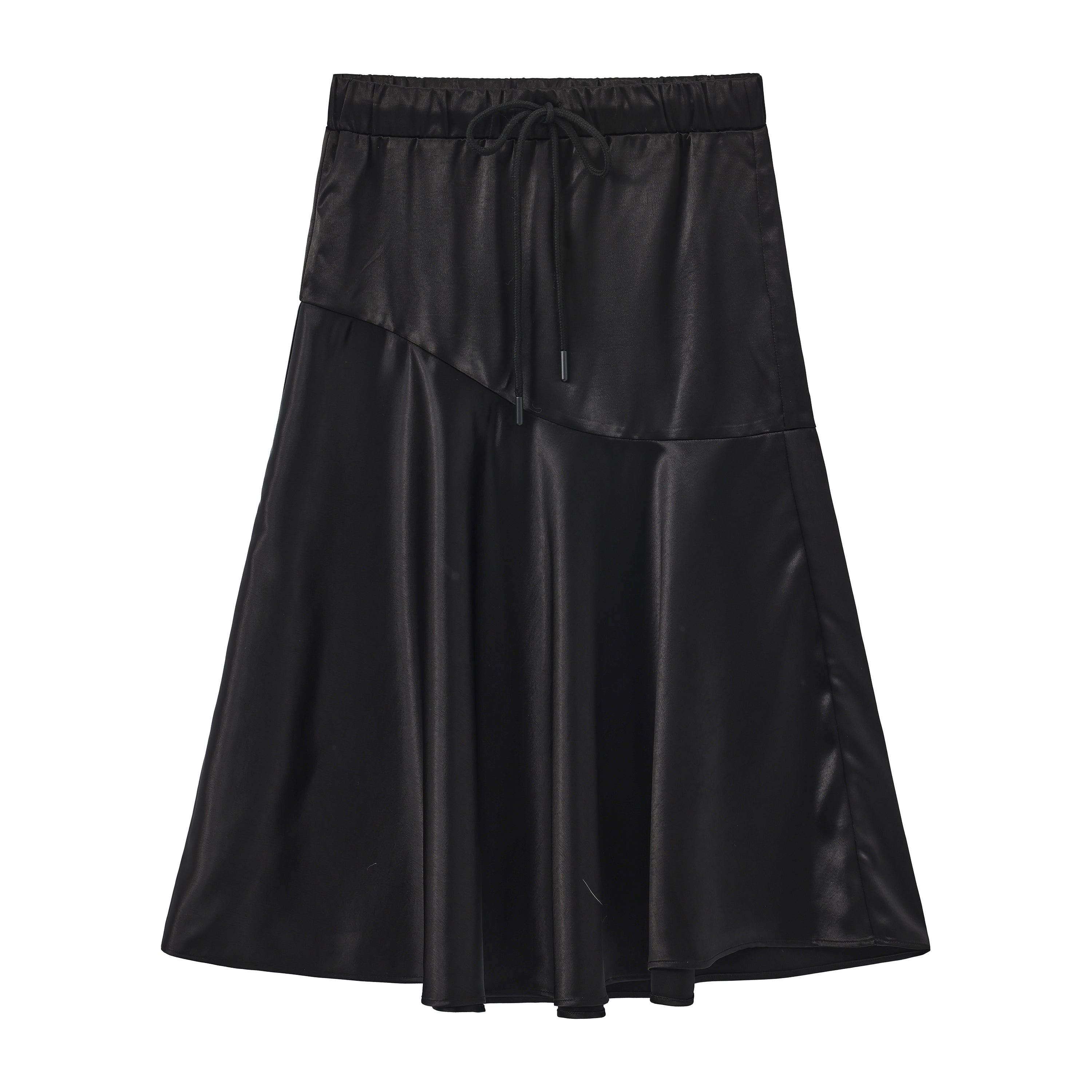 Black Asymmetrical Cut Skirt