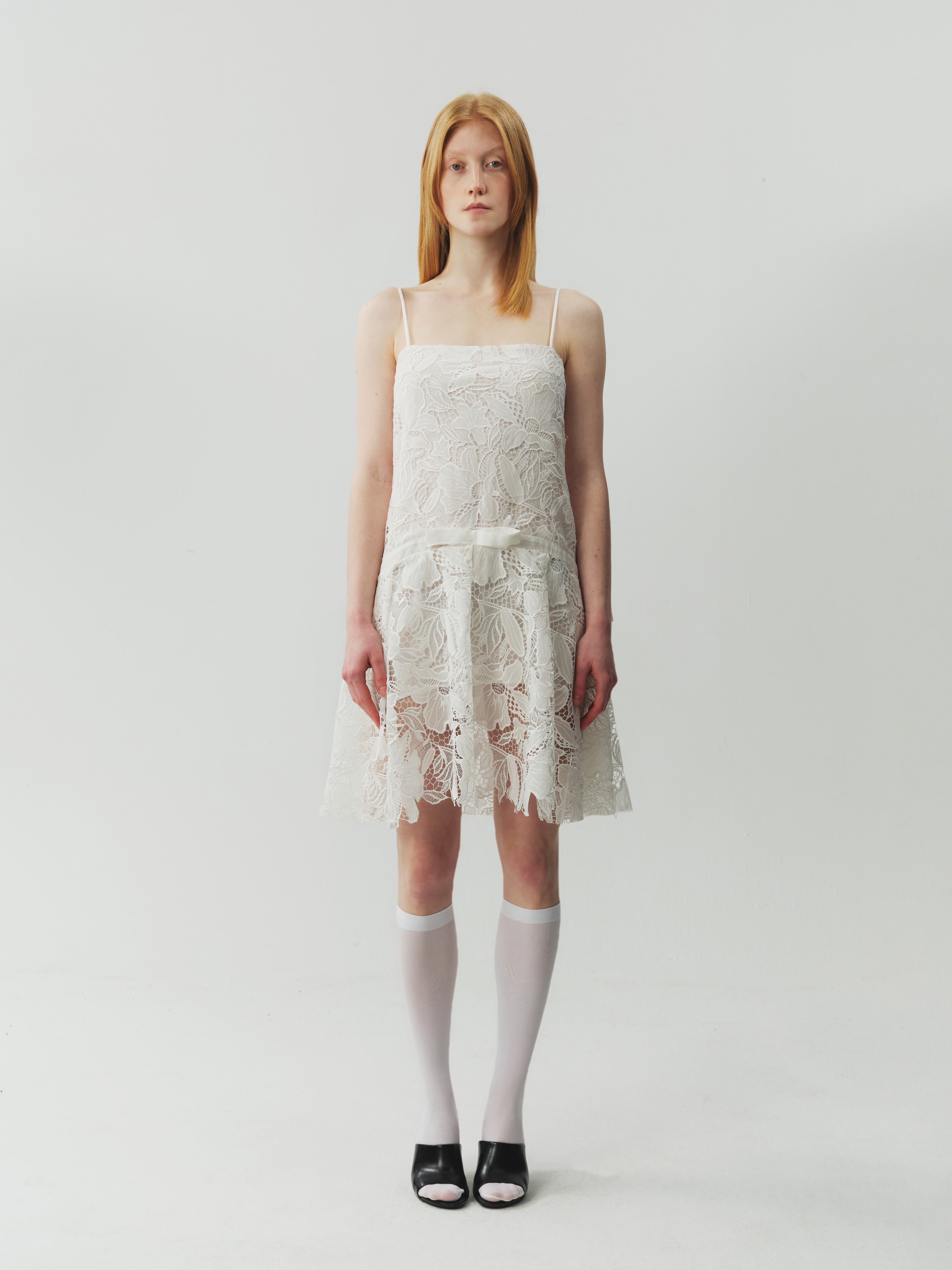 Lace Dress with Cut-Out Detail