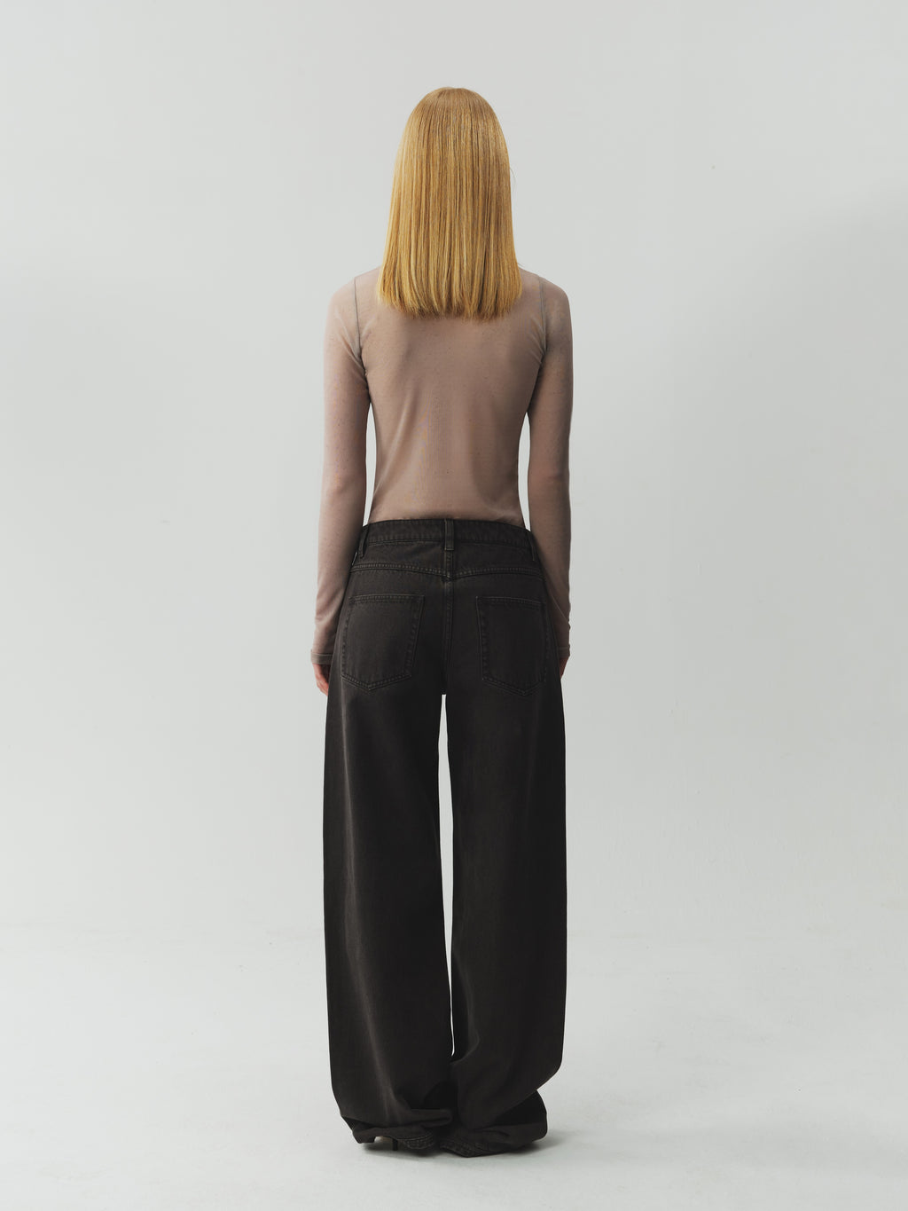 Printed Stretch Mesh Top