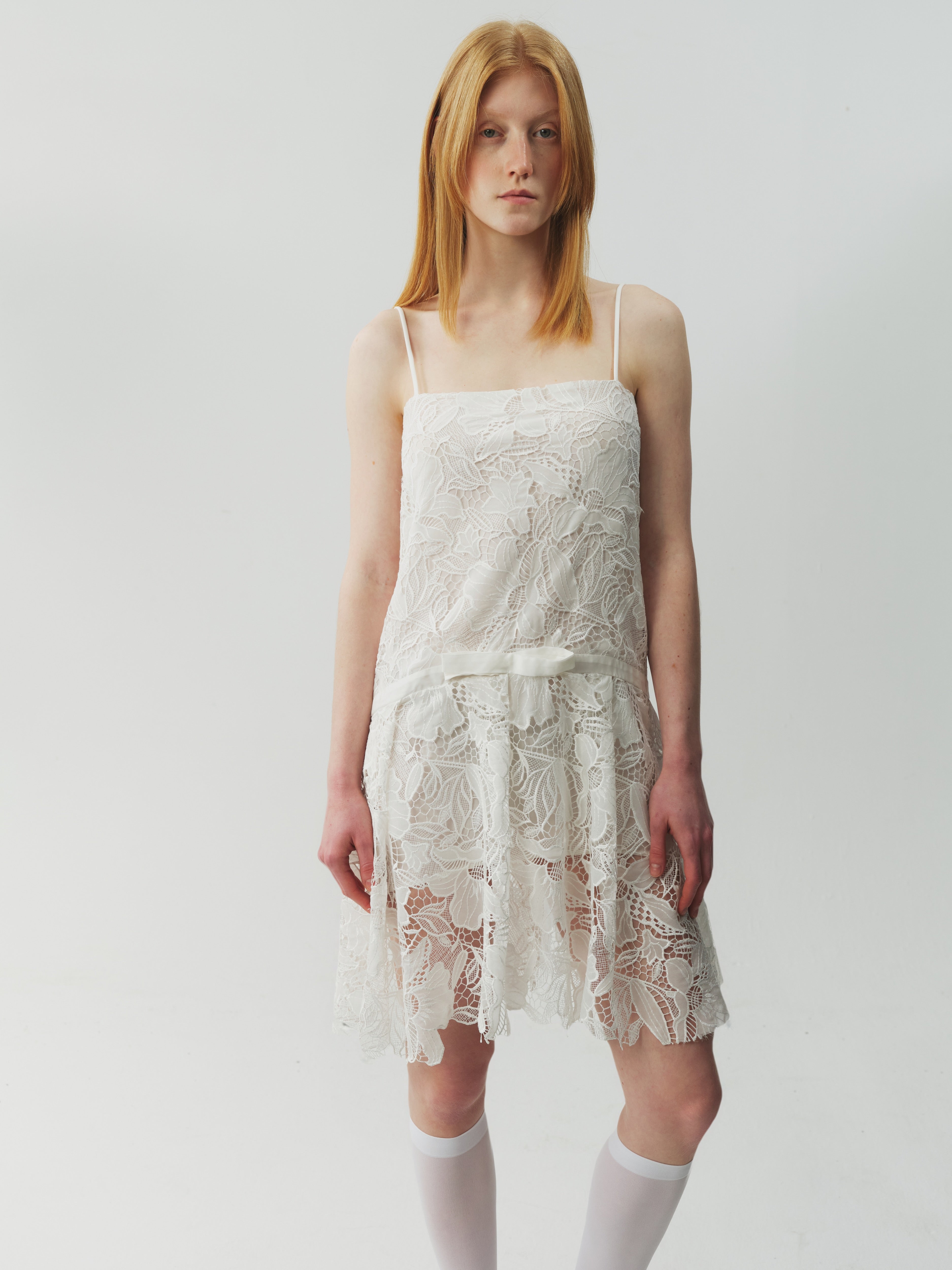 Lace Dress with Cut-Out Detail