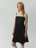 Acetate Combined Lace Dress with Cut-Out Detail