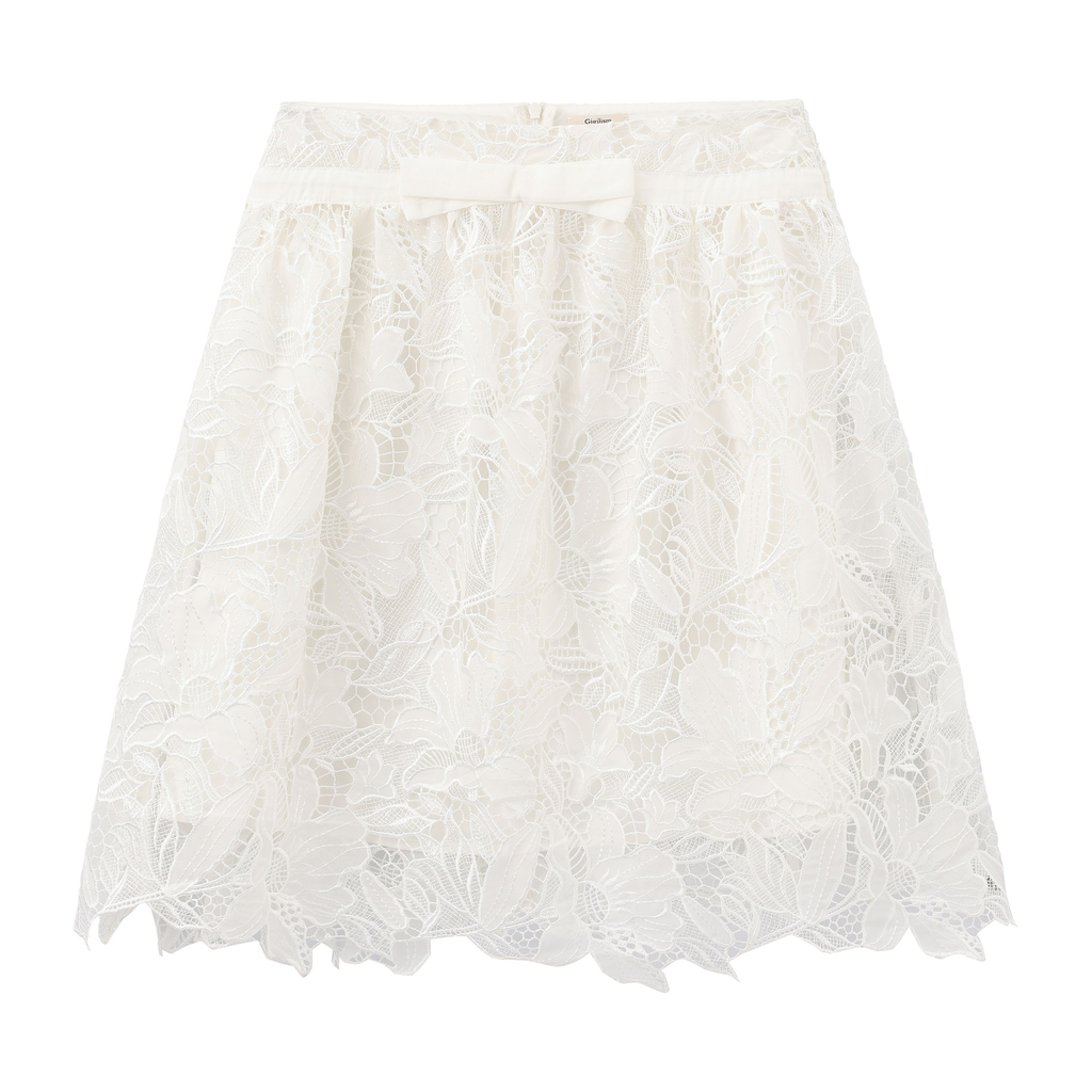 Lace Skirt with Cut-Out Detail