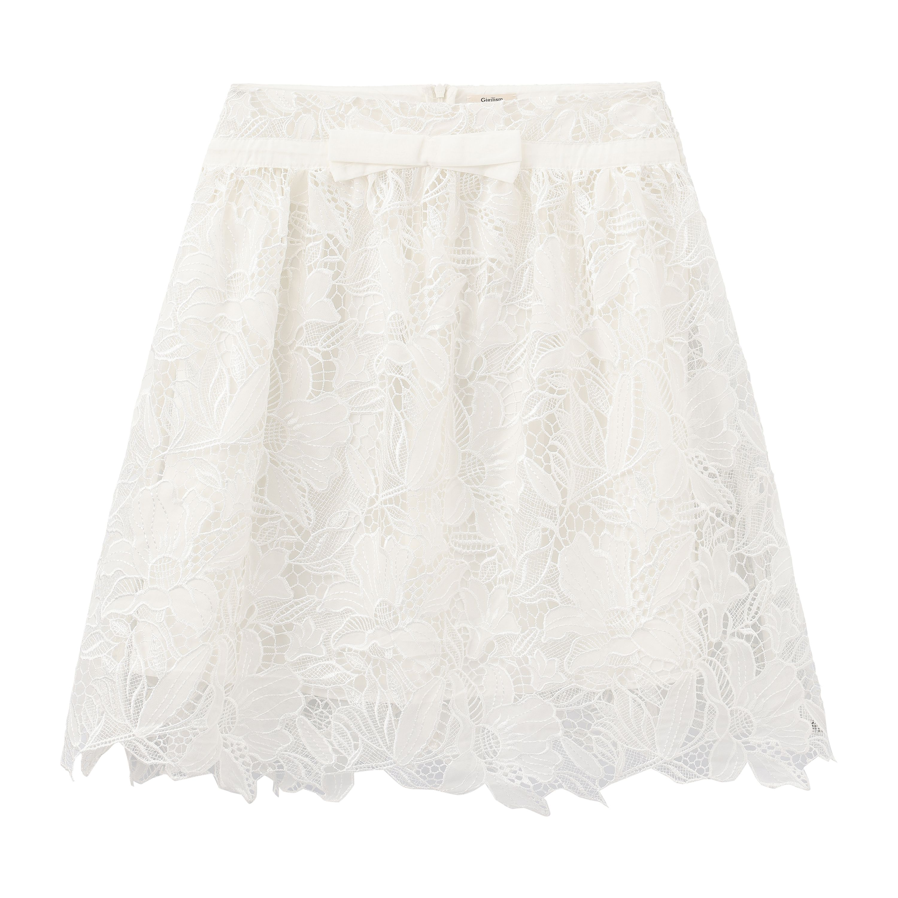 Lace Skirt with Cut-Out Detail