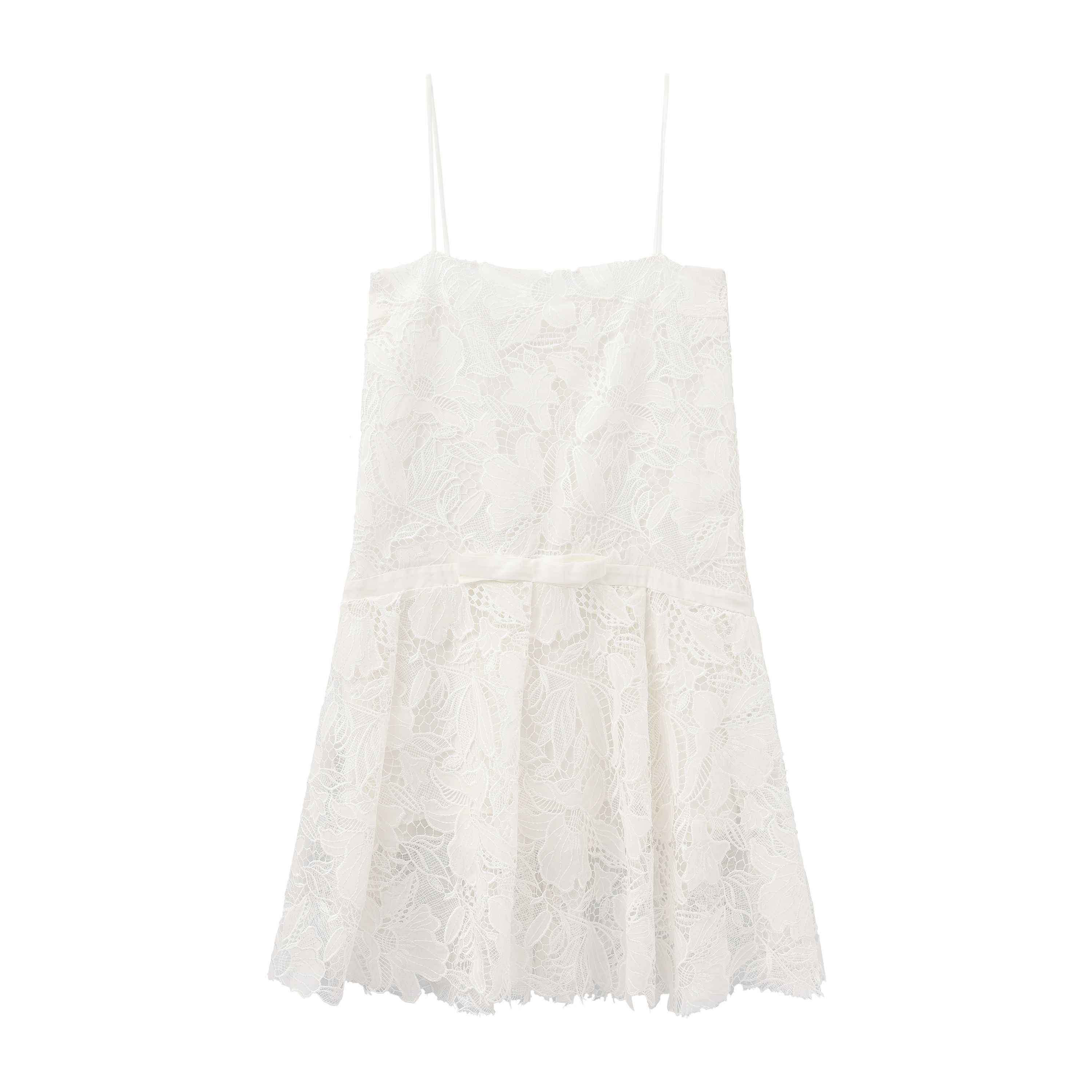 Lace Dress with Cut-Out Detail