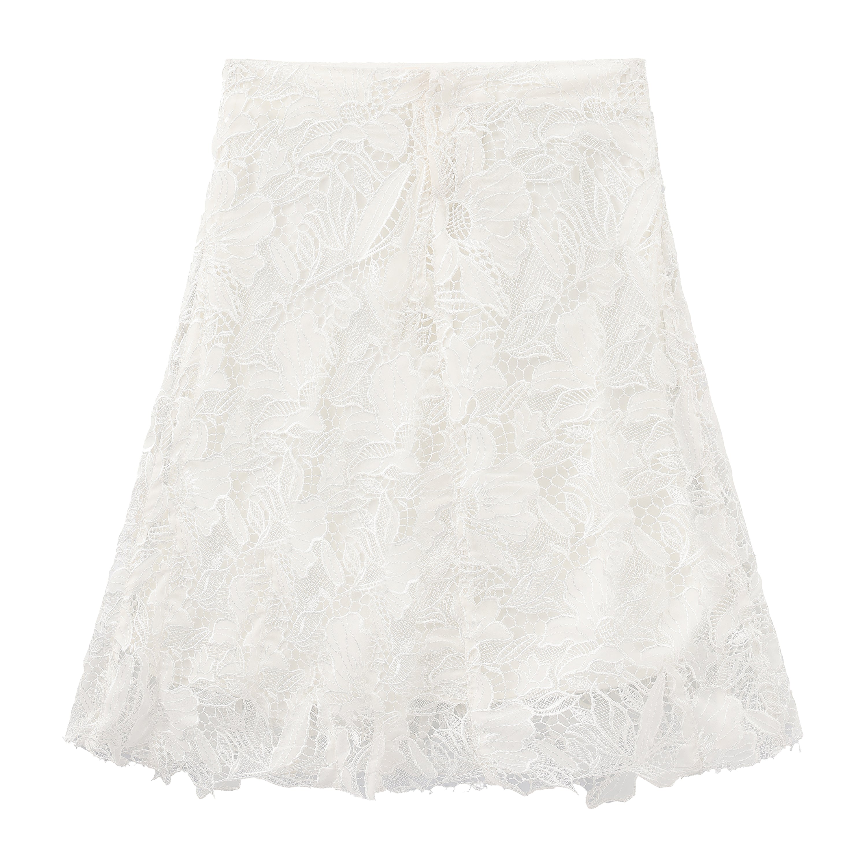 Gathered Lace Skirt