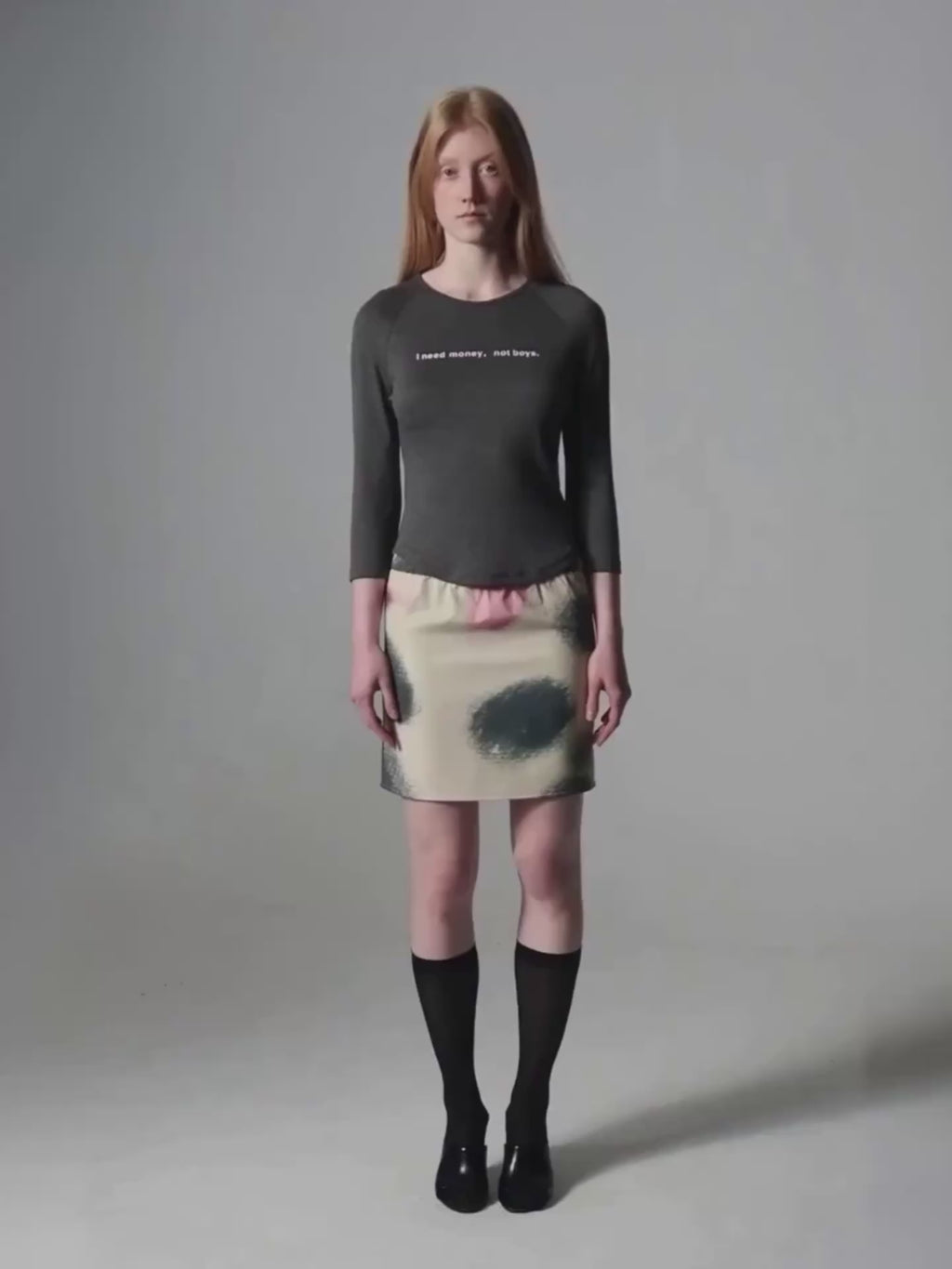 “I need money，not boys” Slogan Top