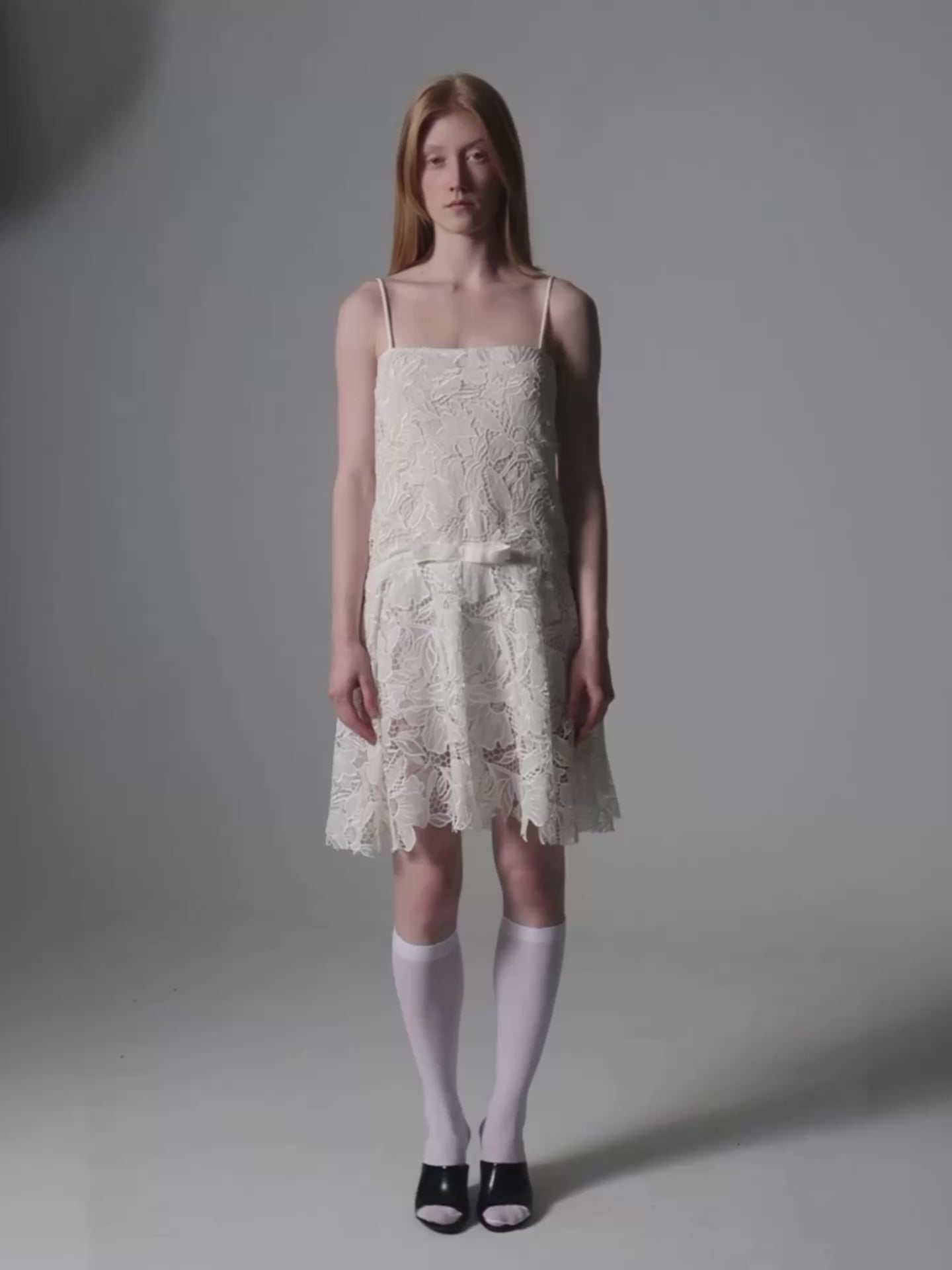 Lace Dress with Cut-Out Detail